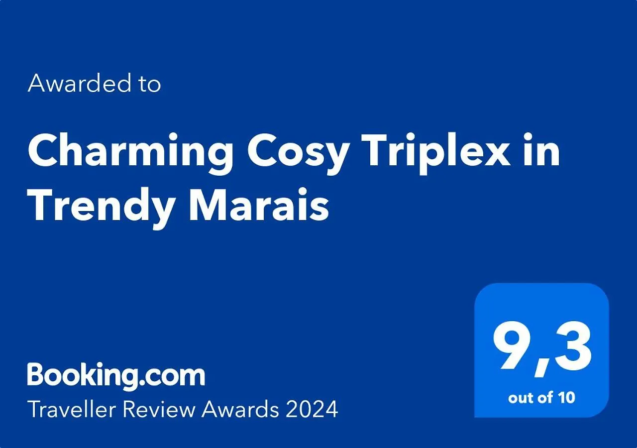 Charming Cosy Triplex In Trendy Marais Apartmán *